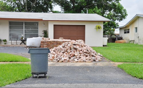 Commercial waste removal services in action